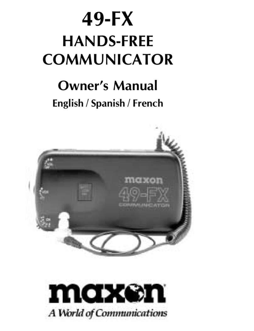 Maxon 49-FX User manual