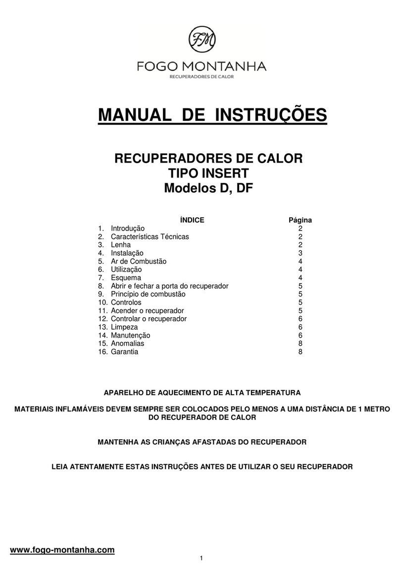 Fogo Montanha D instruction manual