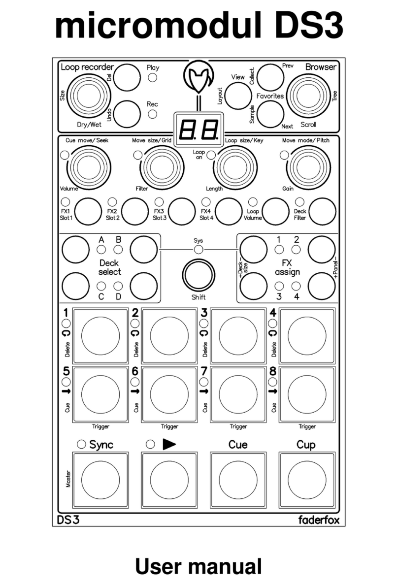Faderfox micromodul DS3 user manual
