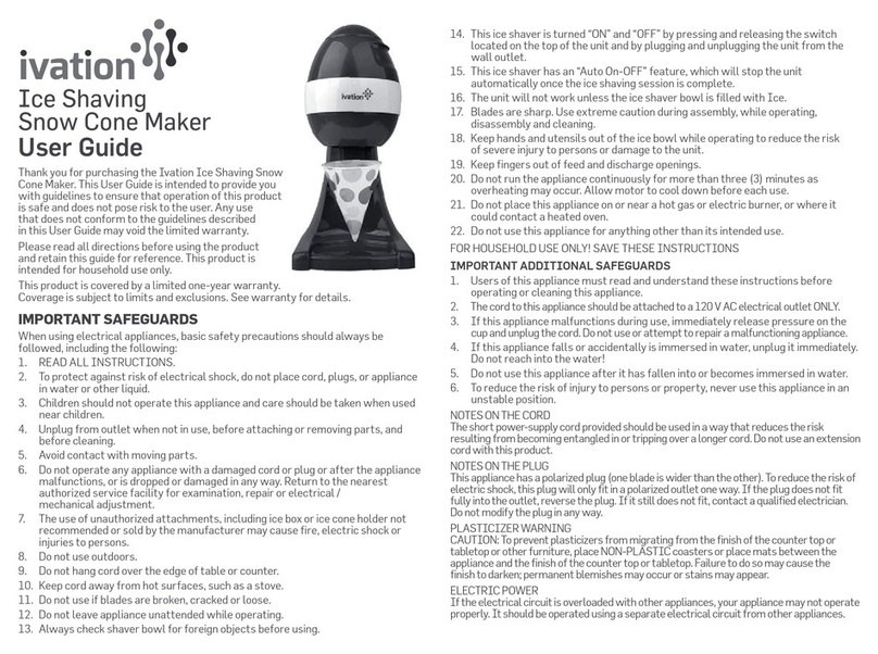 Ivation IS80 User manual