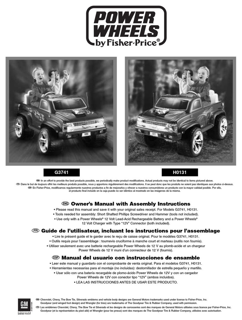 Fisher-Price Power Wheels G3741 Datasheet