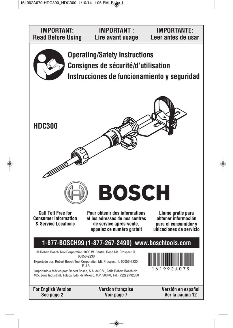 Bosch HDC300 Assembly instructions