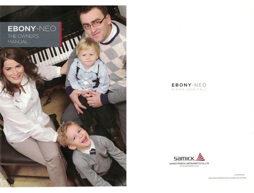 Samick Ebony-Neo owner's manual
