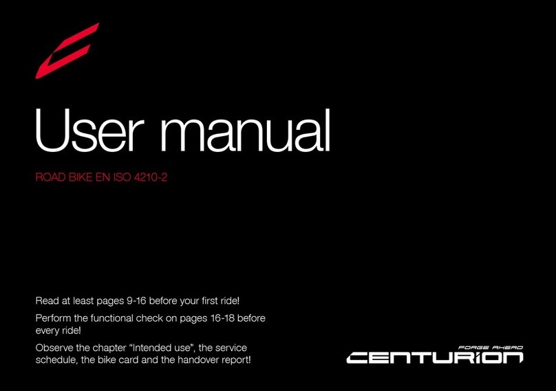 Centurion ROAD BIKE ISO 4210-2 User manual