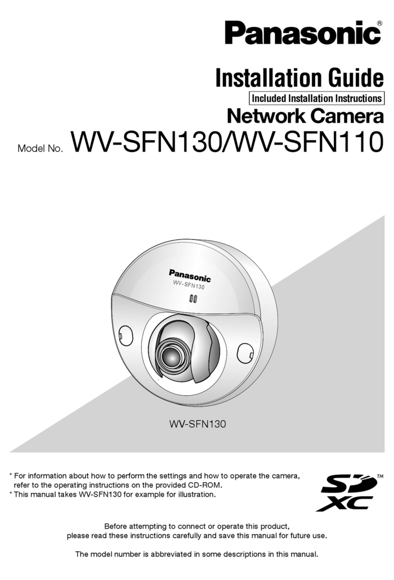 Panasonic WV-SFN130 User manual