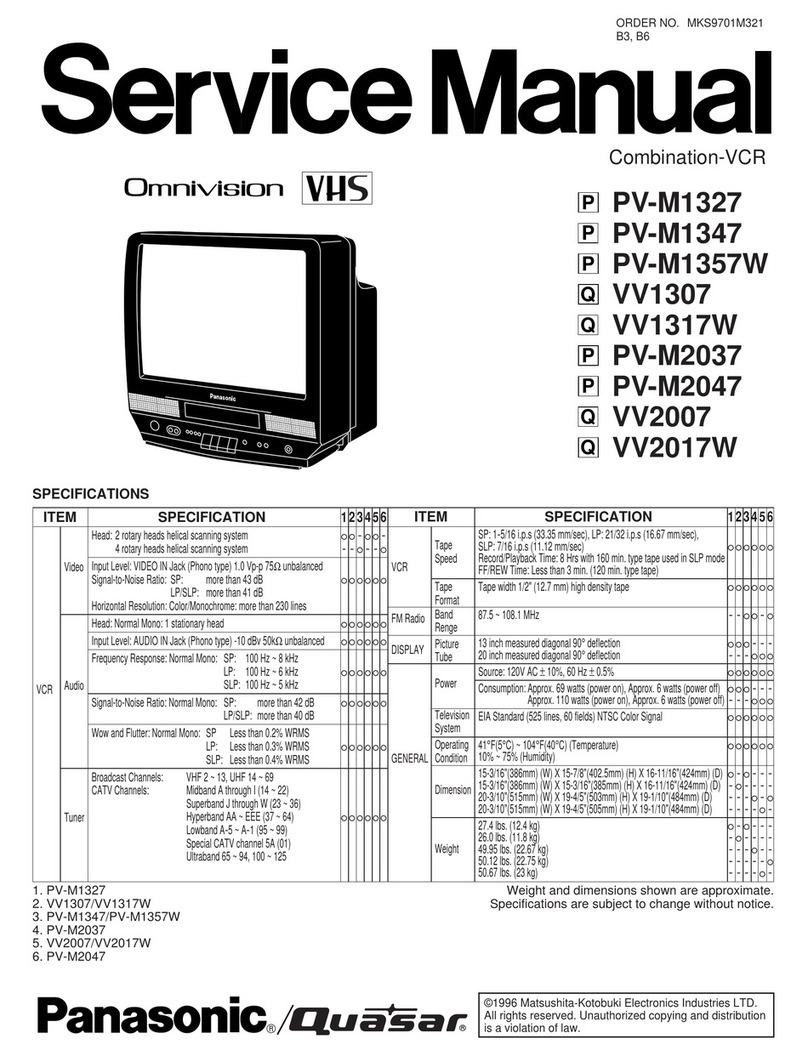 Panasonic PV-M1327 User manual