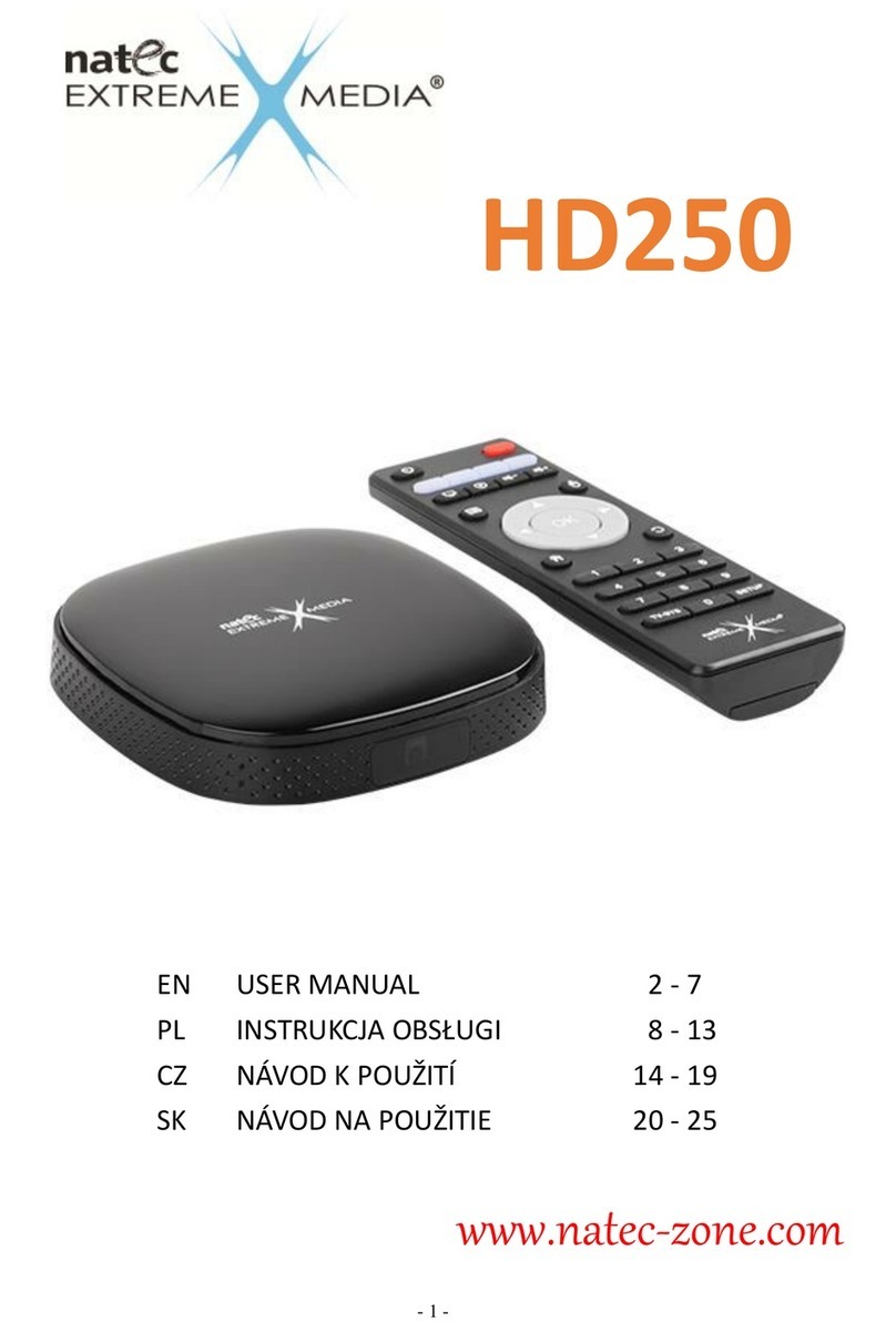 Natec HD250 EXTREME MEDIA user manual