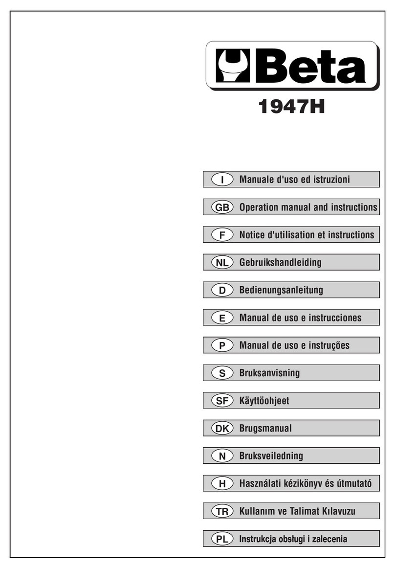 Beta 1947H Operation manual and instructions