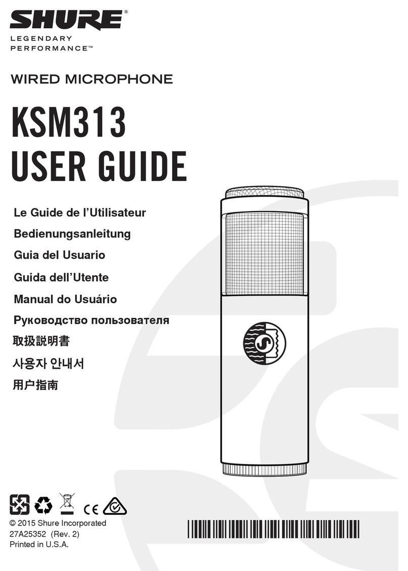 Shure ROSWELLITE KSM313 user guide