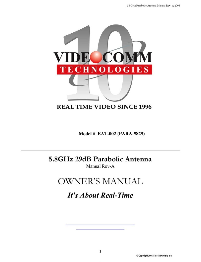 VideoComm Technologies EAT-002 (PARA-5829) owner's manual VideoComm Technologies EAT-002 (PARA-5829) owner's manual