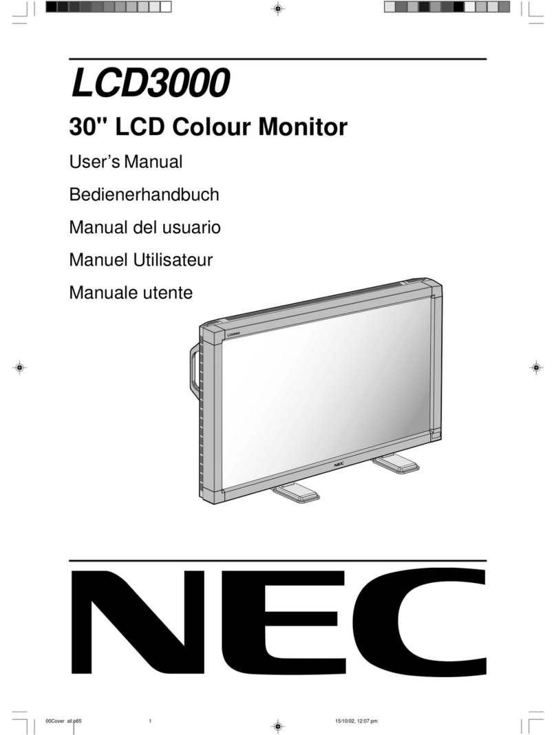 NEC AccuSync LCD3000 User manual