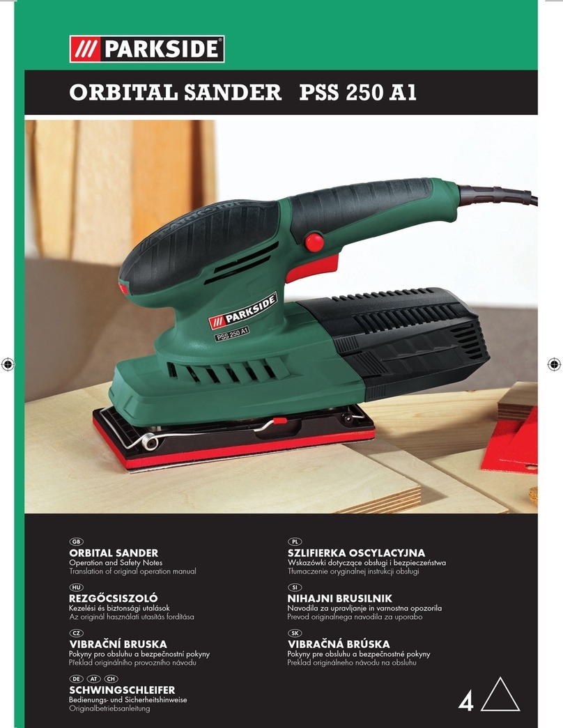 Parkside PSS 250 A1 Operation and safety notes
