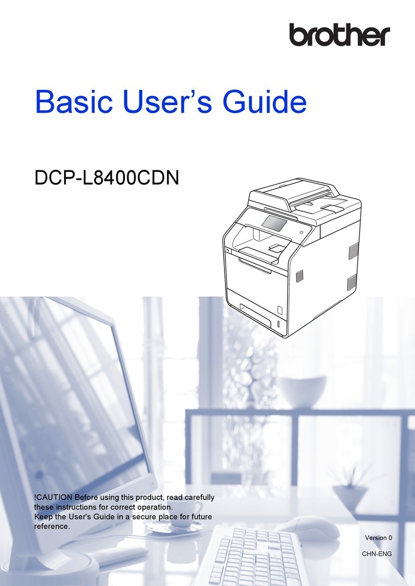 Brother DCP-L8400CDN Operating and maintenance manual