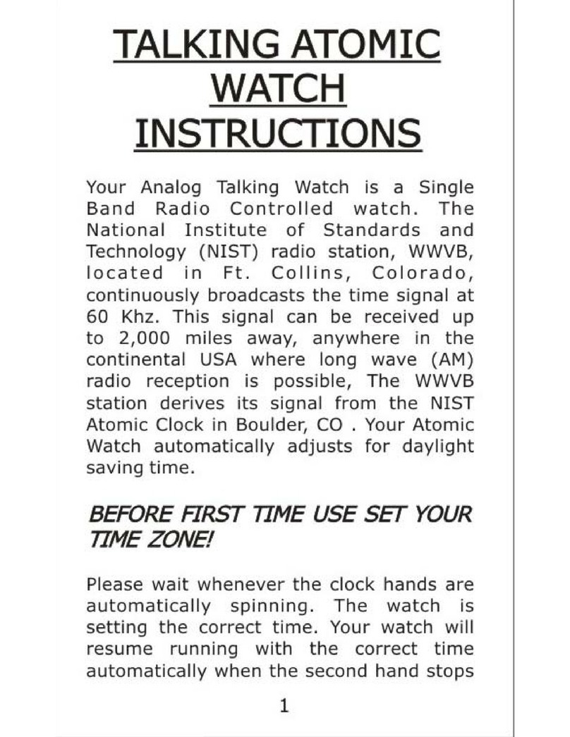 ontime 101006 Talking Atomic Watch instructions