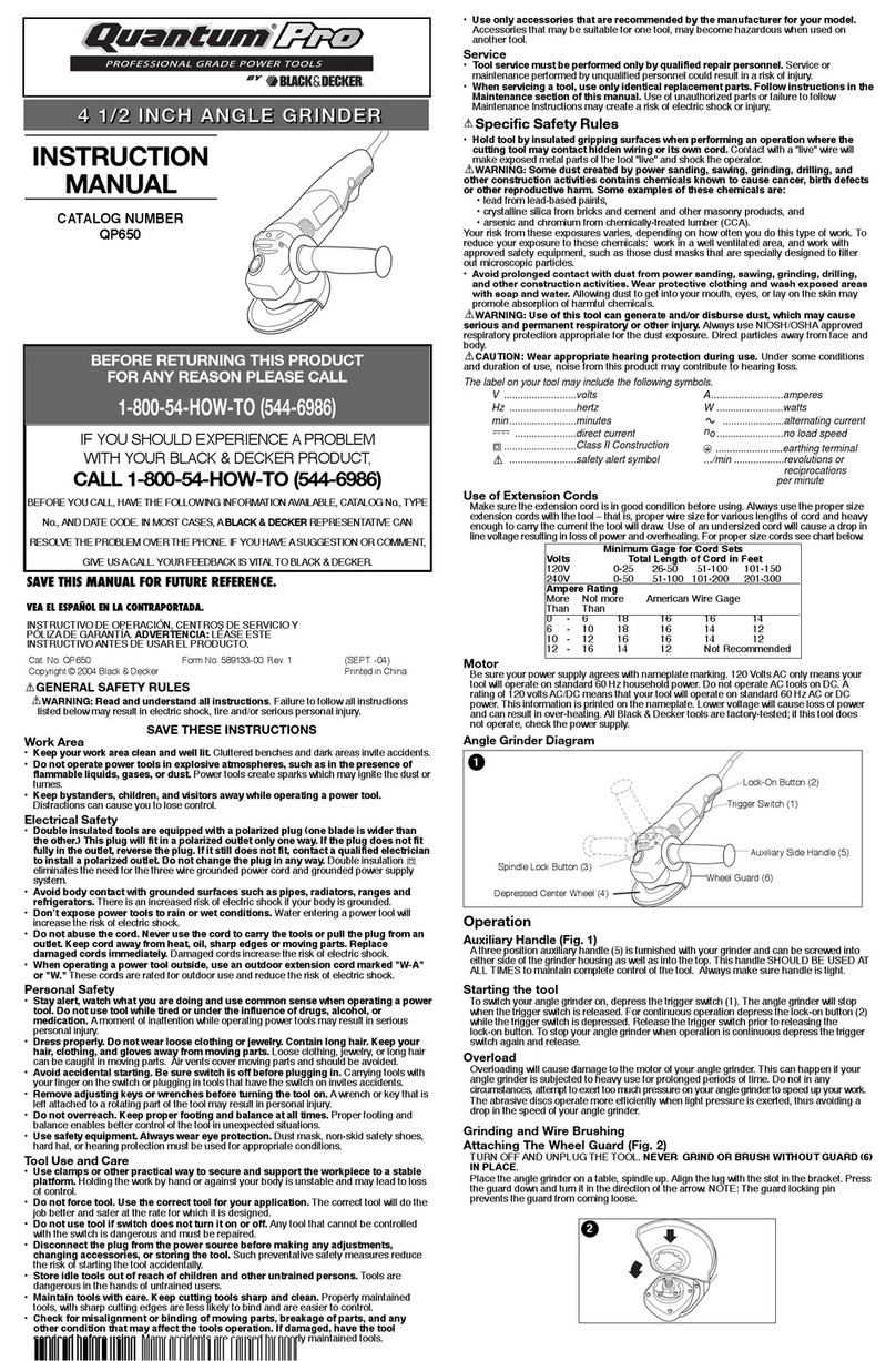 Quantum Pro QP650 instruction manual