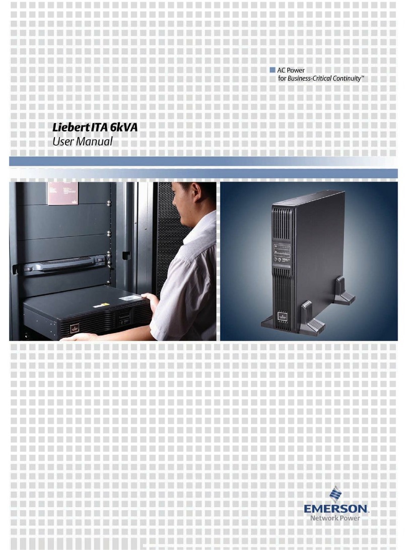 Liebert ITA 6kVA User manual