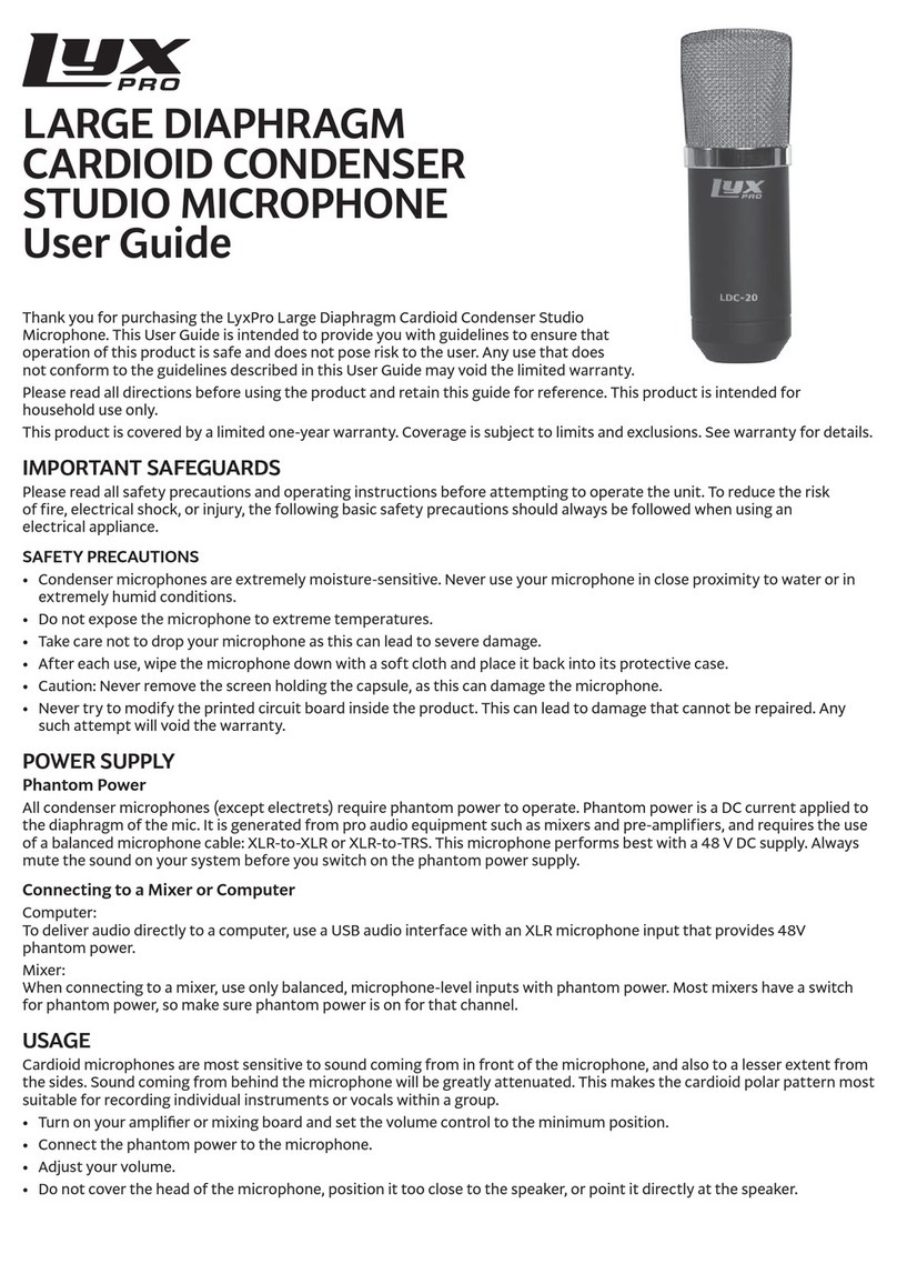 LyxPro LDC-20 User manual