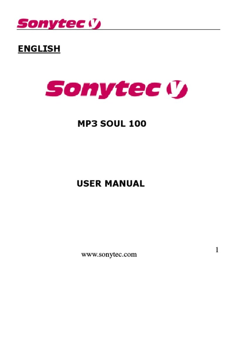 Sonytec Y MP3 Soul 100 user manual