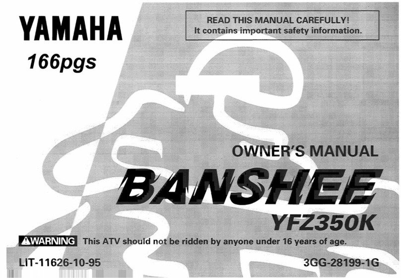 Yamaha YFZ350K owner's manual
