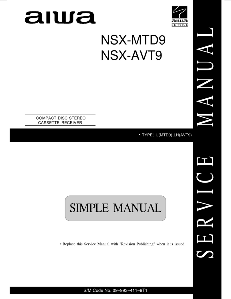 Aiwa NSX-MTD9 User manual