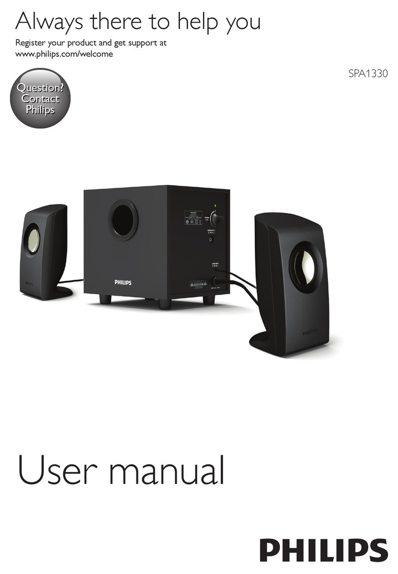 Philips SPA1330 user manual