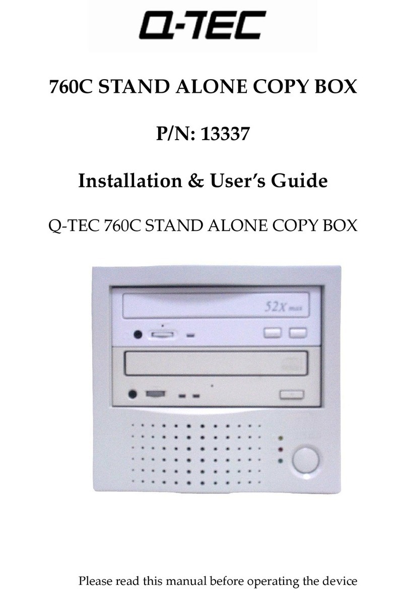 Q-Tec 760C Installation & user guide