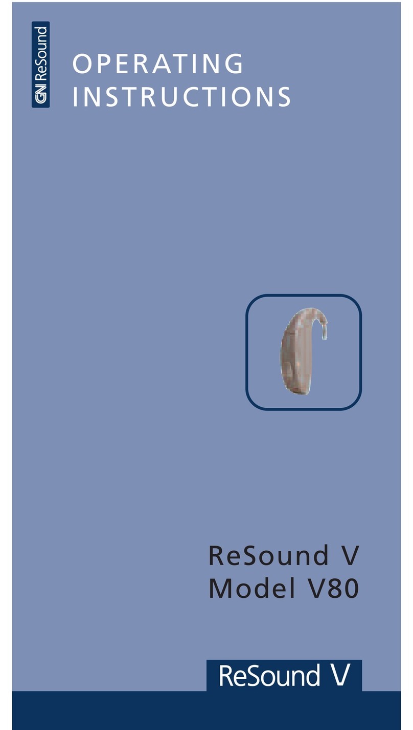 GN Resound V80 operating instructions