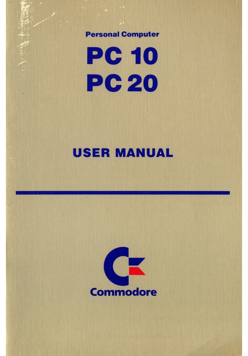 Commodore PC 10 User manual