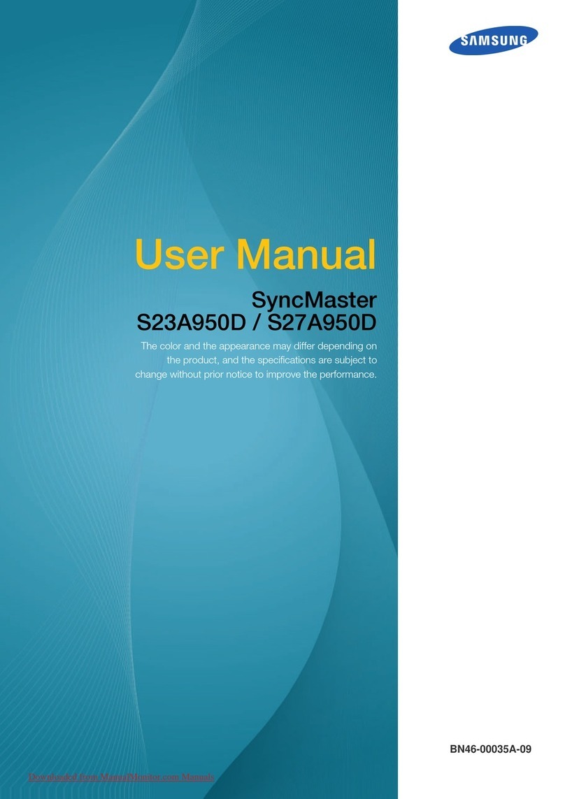 Samsung SyncMaster S23A950D User manual Samsung SyncMaster S23A950D User manual