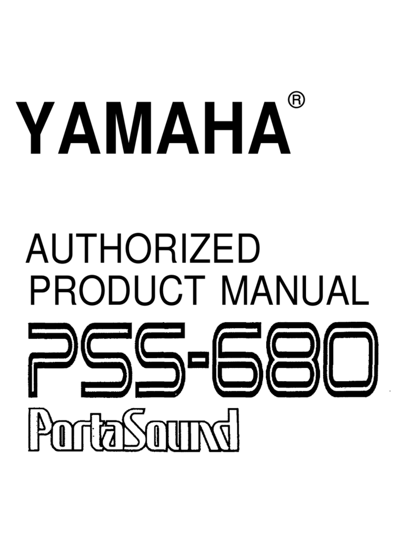 Yamaha PortaSound PSS-680 User manual