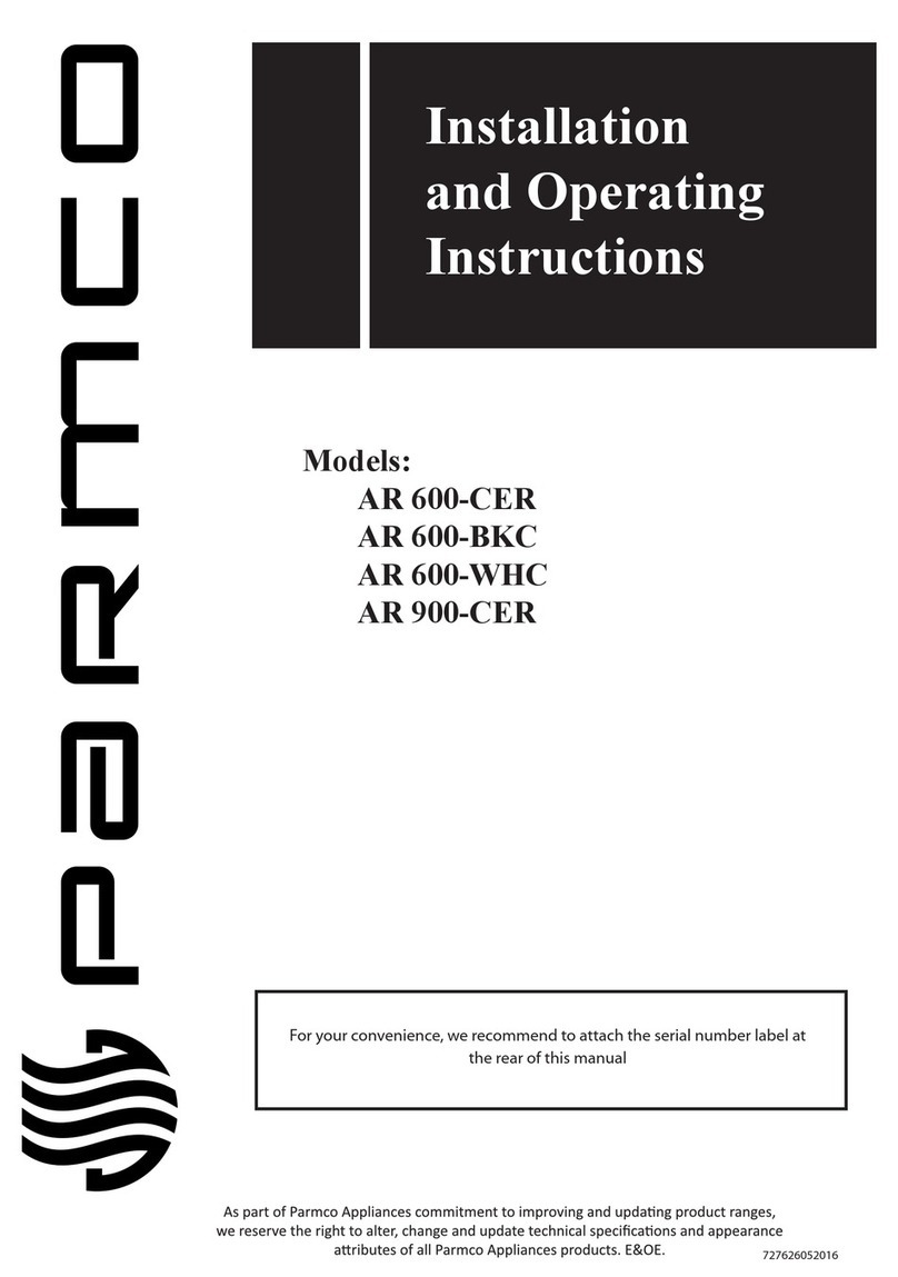 Parmco AR 600-CER User manual