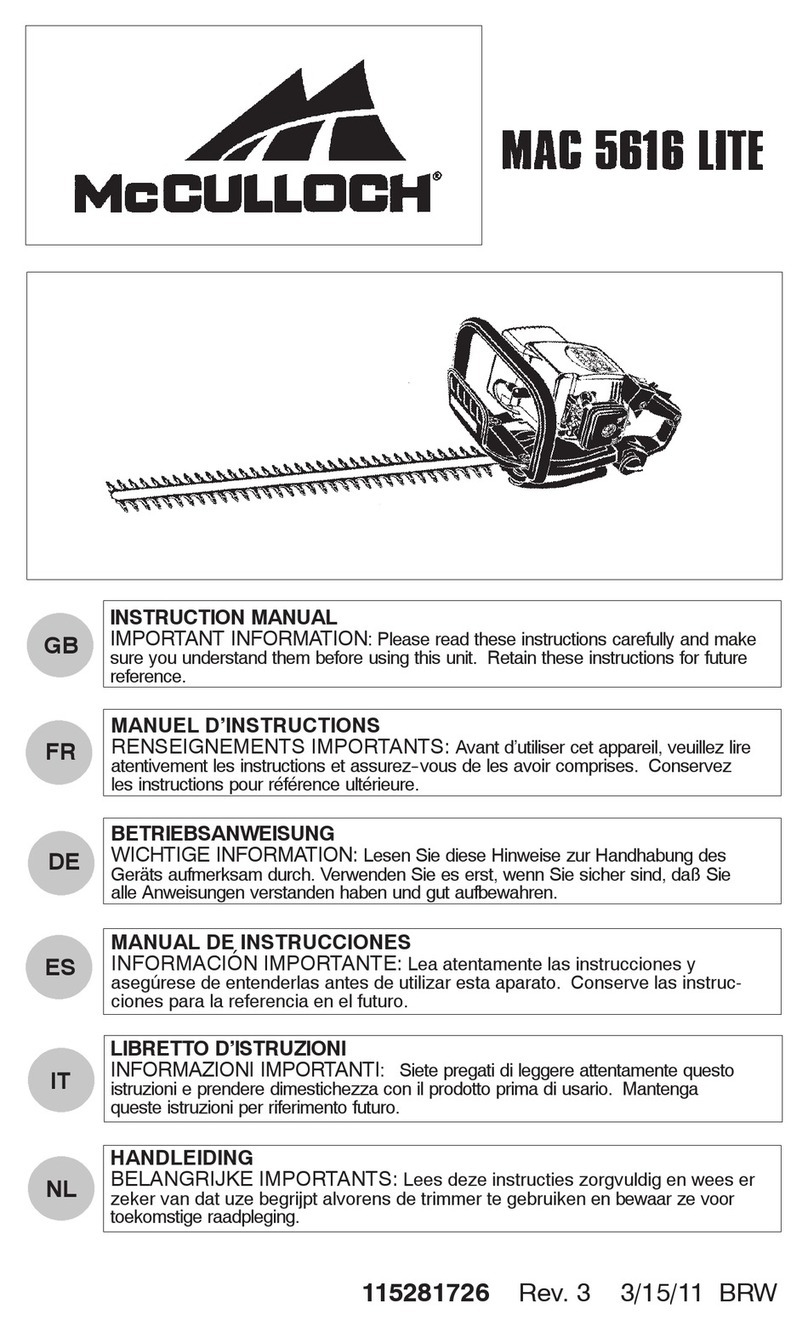 McCulloch MAC 5616 LITE instruction manual
