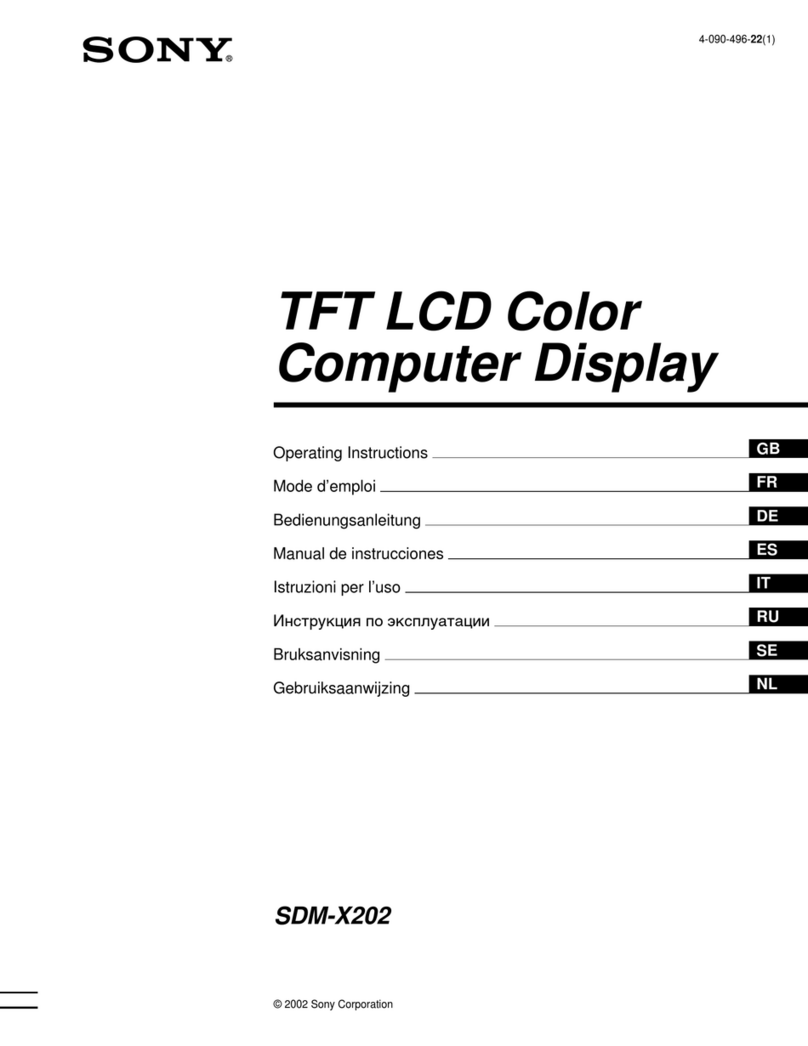 Sony SDM-X202 User manual