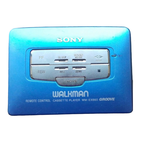 Sony Walkman WM-EX660 User manual