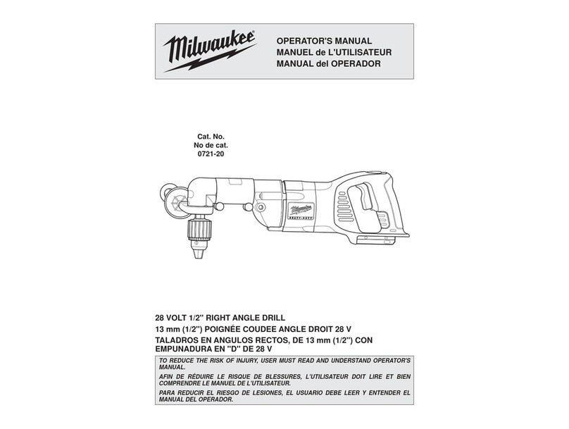 Milwaukee 0721-20 User manual