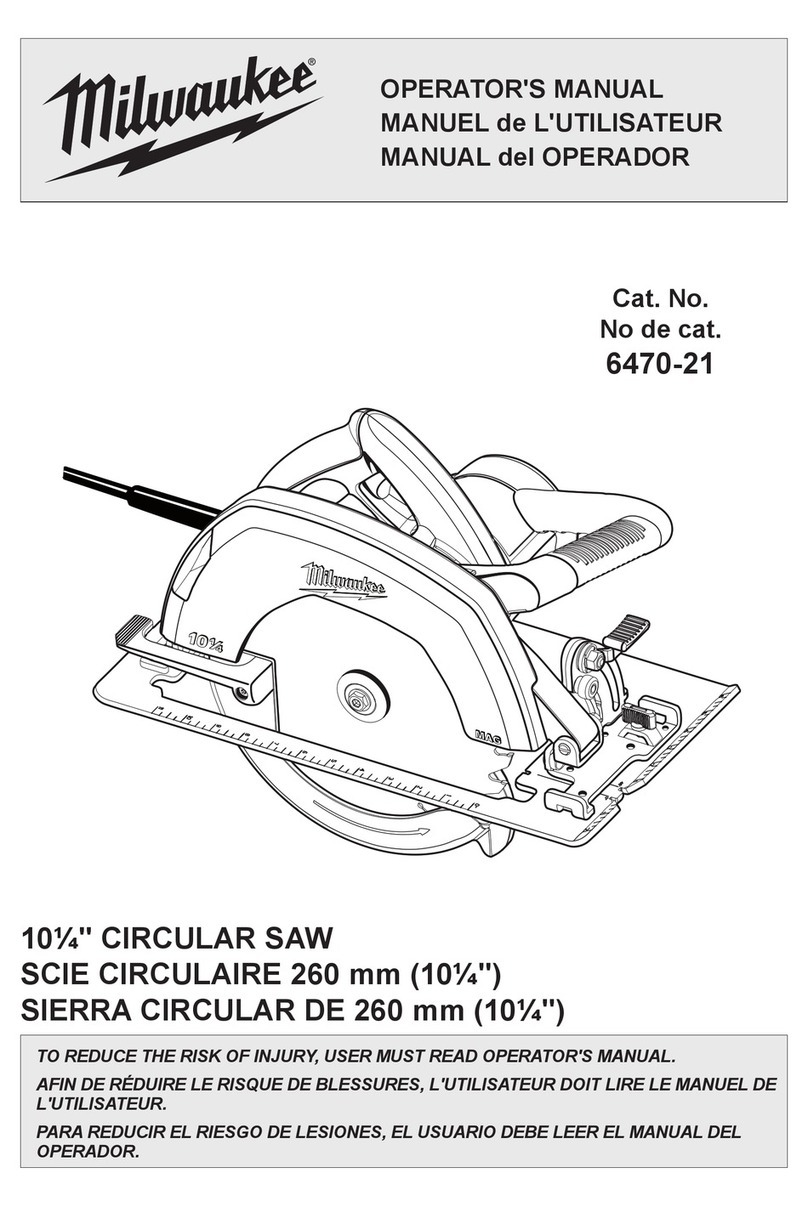 Milwaukee 6470-21 Operator's manual