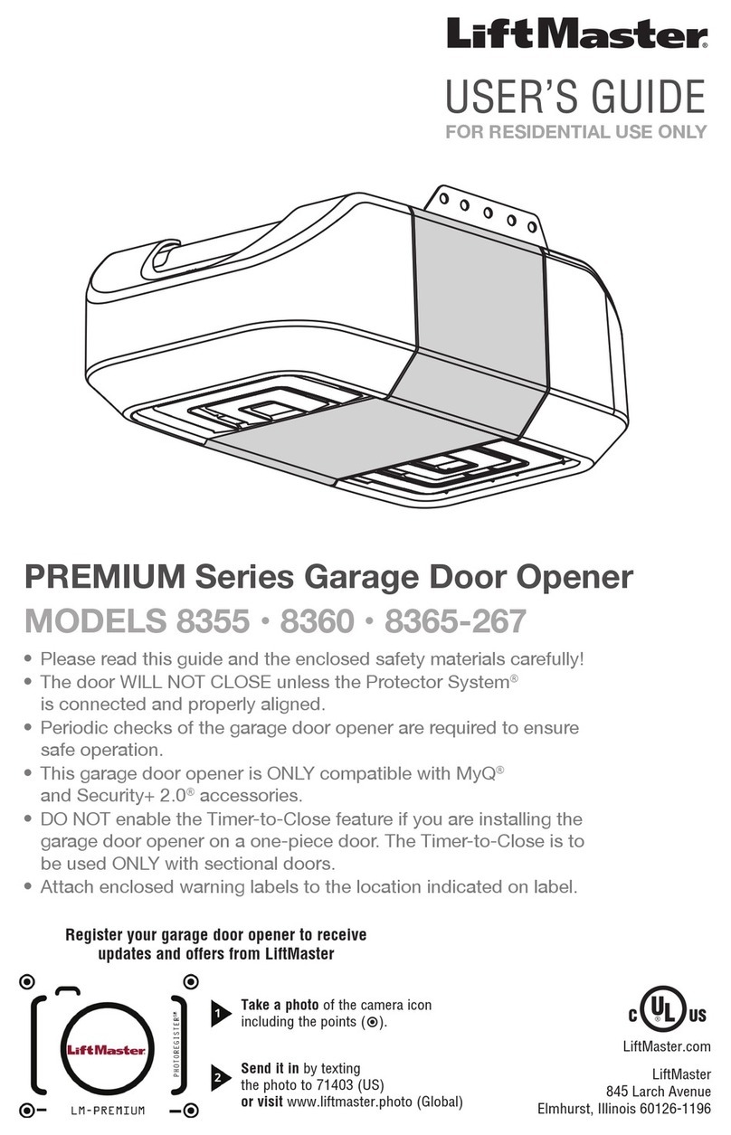 Chamberlain LiftMaster Premium 8355 User manual