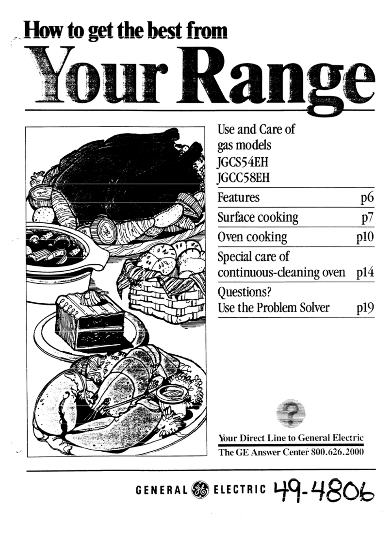 GE JGCS54EH Installation instructions