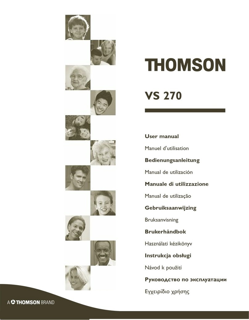 THOMSON VS 270 user manual