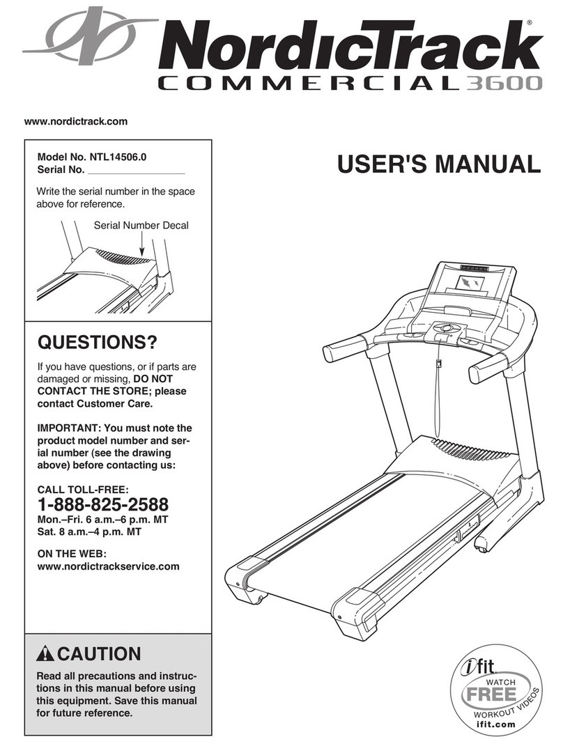 NordicTrack Viewpoint 3600 Treadmill user manual