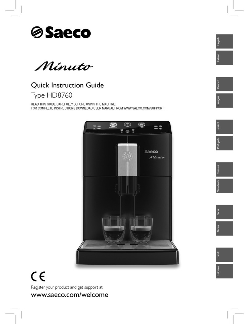 Saeco Minuto HD8760 Mounting instructions