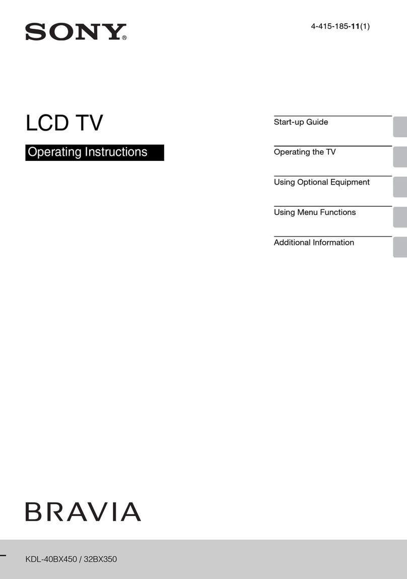 so Bravia KDL-40BX450 operating instructions