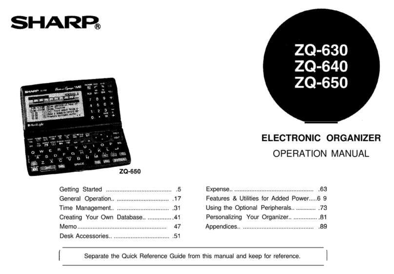 Sharp ZQ-630 User manual