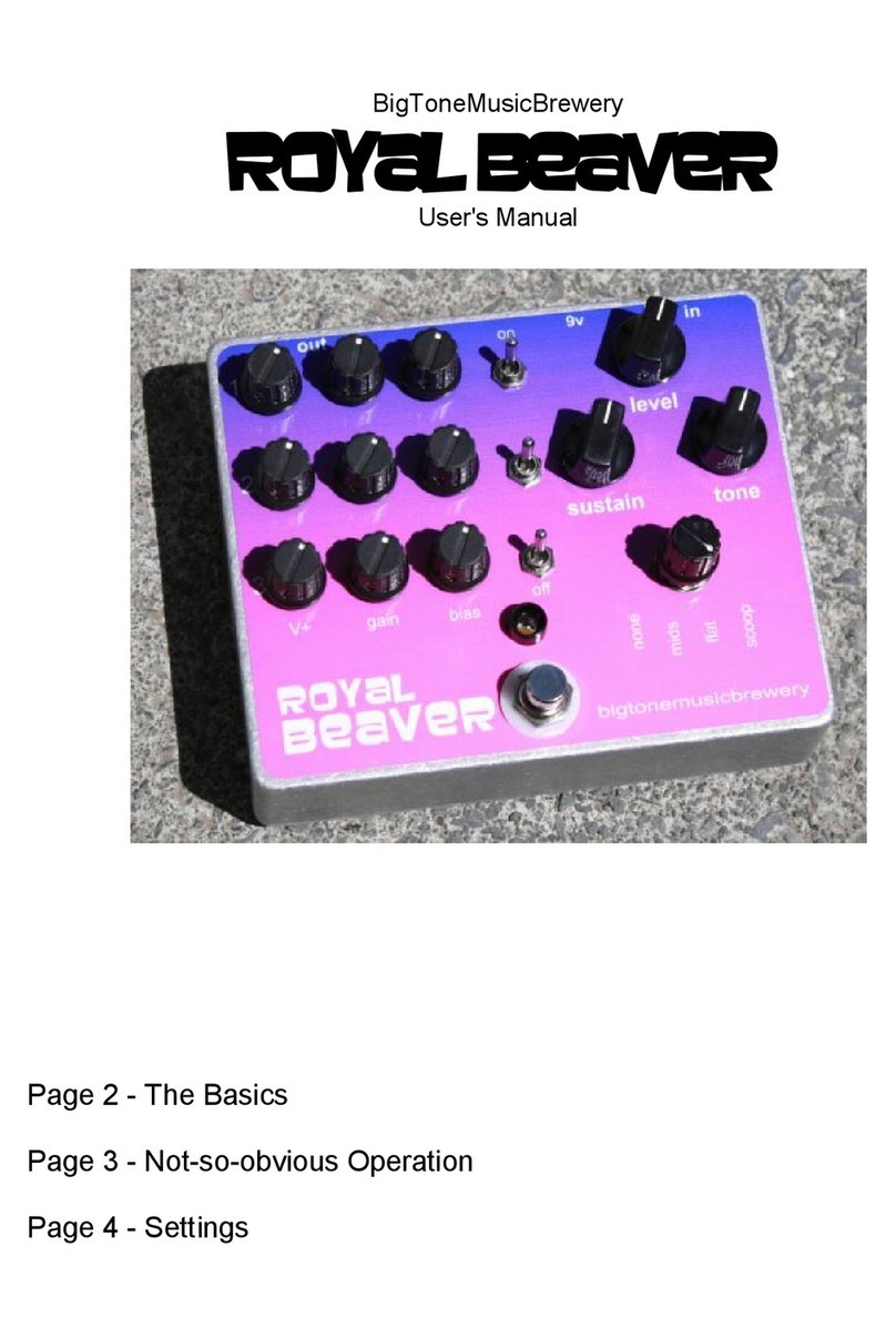 Big tone music brewery Royal Beaver user manual