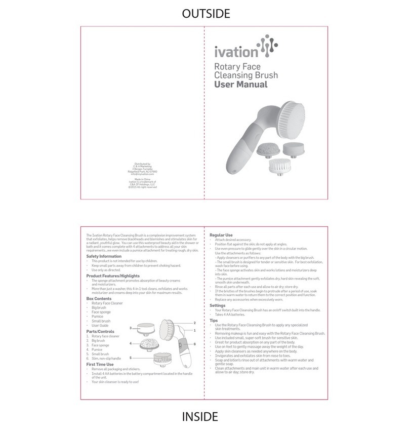 Ivation IVAFACEBRUSH user manual