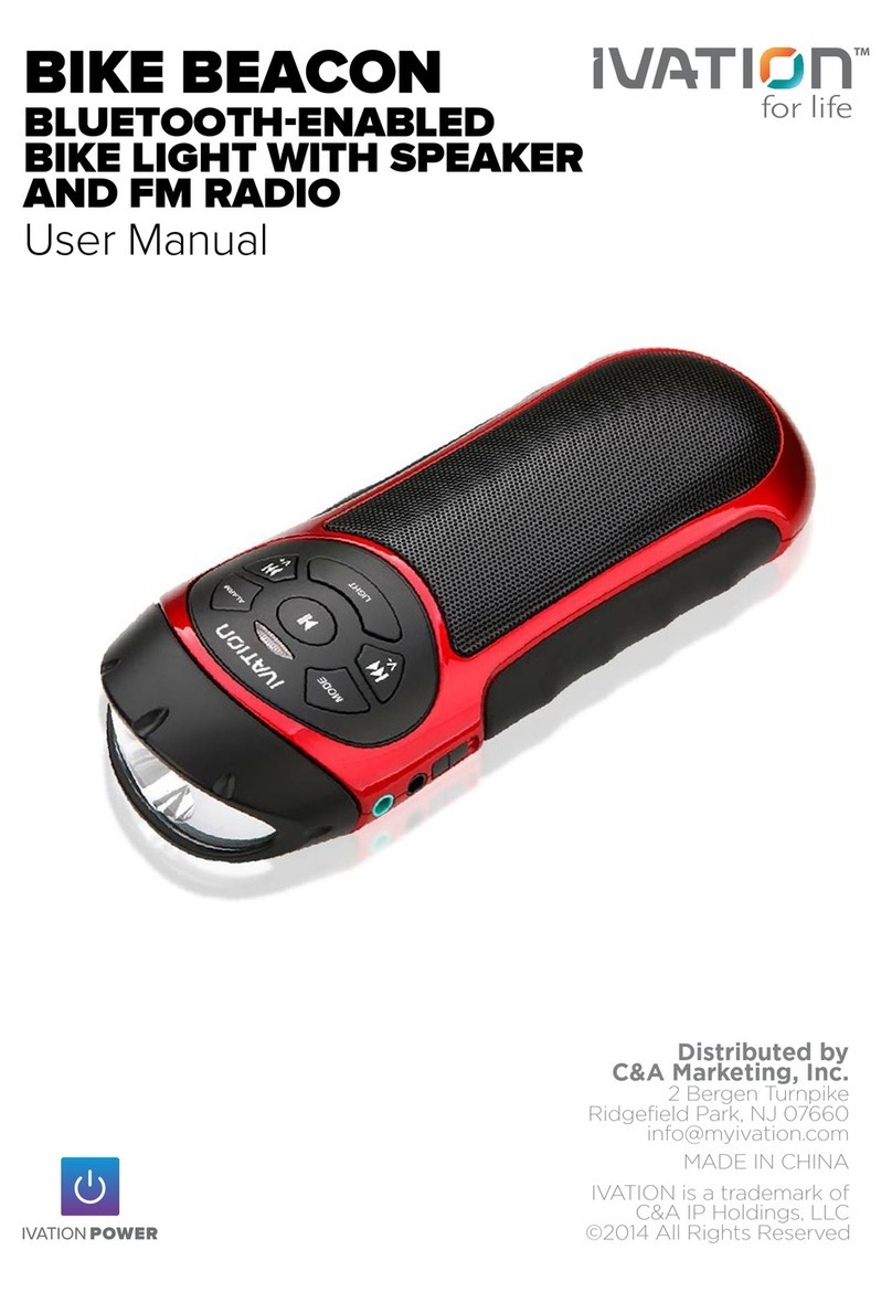 Ivation BIKE BEACON IVA-SC88T SERIES user manual