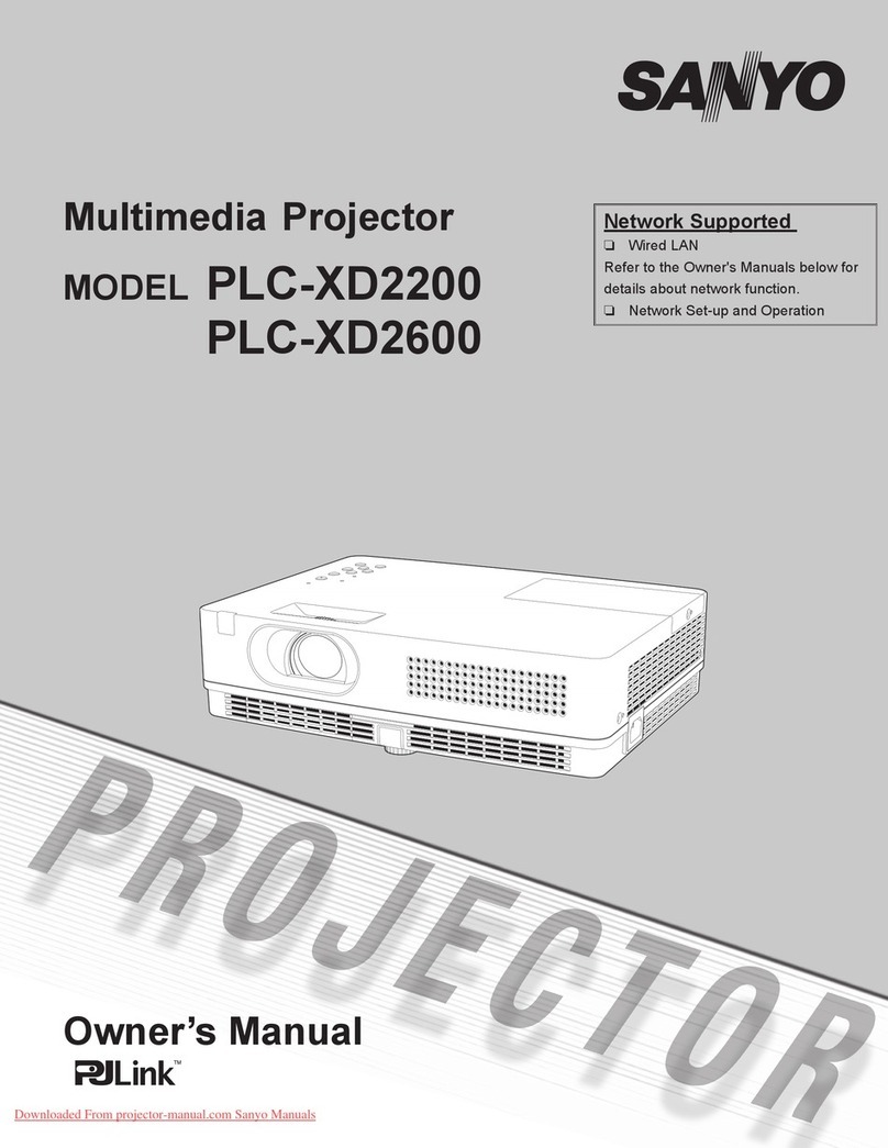 Sanyo PLC-XD2200 User manual