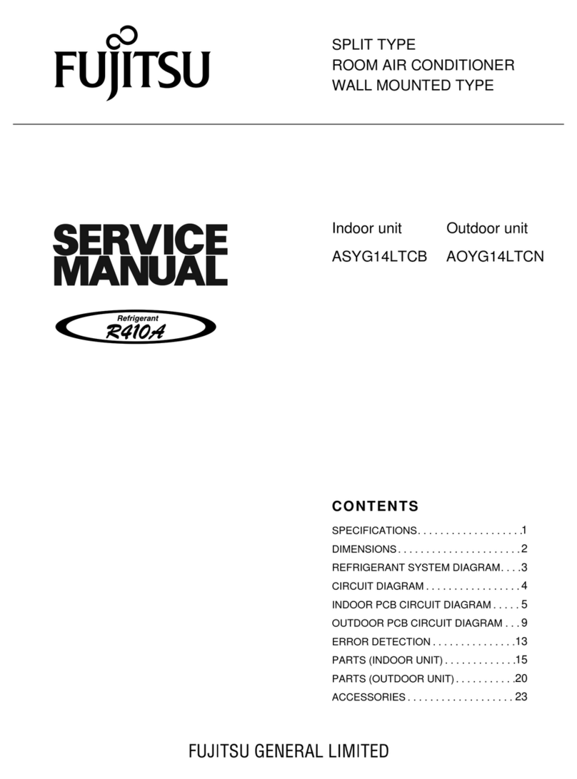 Fujitsu ASYG14LTCB User manual