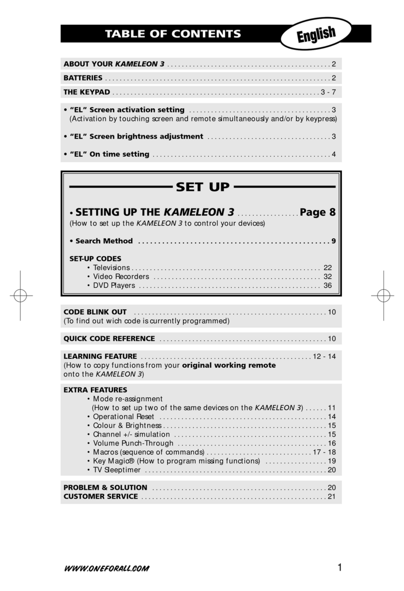 One Forall KAMELEON 3 User manual