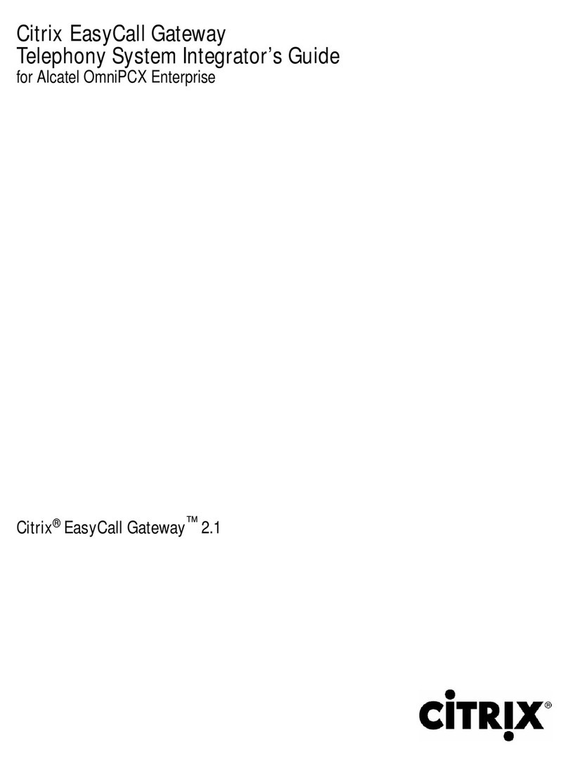 Citrix EasyCall Gateway Integrator guide